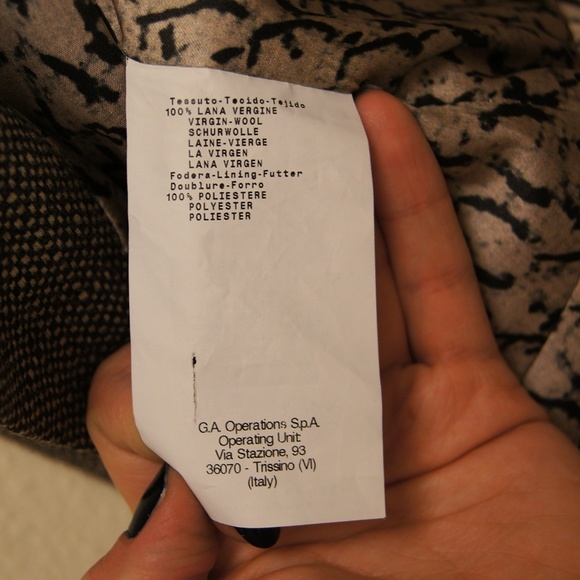 SOLD Armani Collezioni Salt&pepper tweed wool blazer - Picture 2 of 6